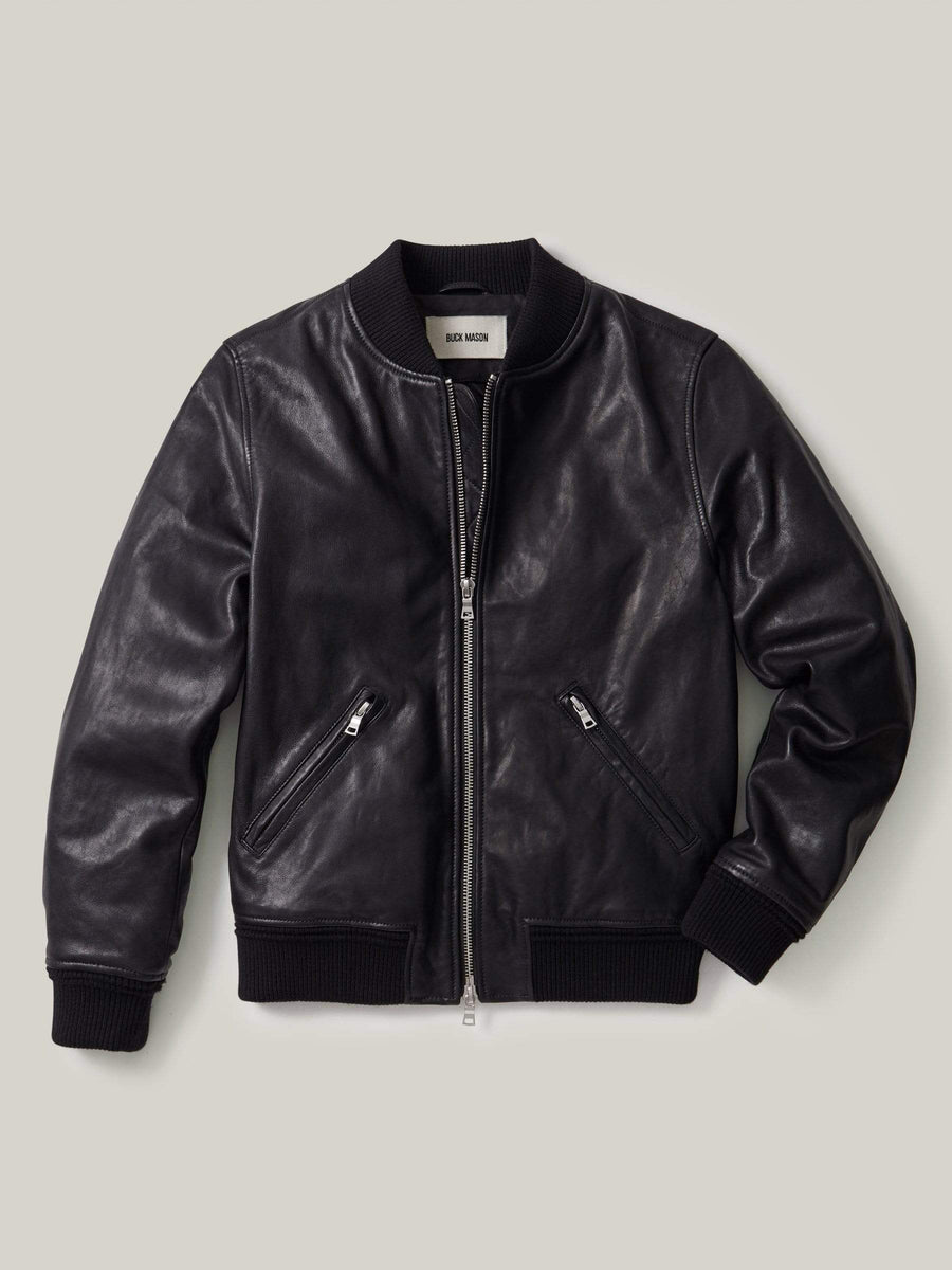 Burberry leather bomber on sale jacket